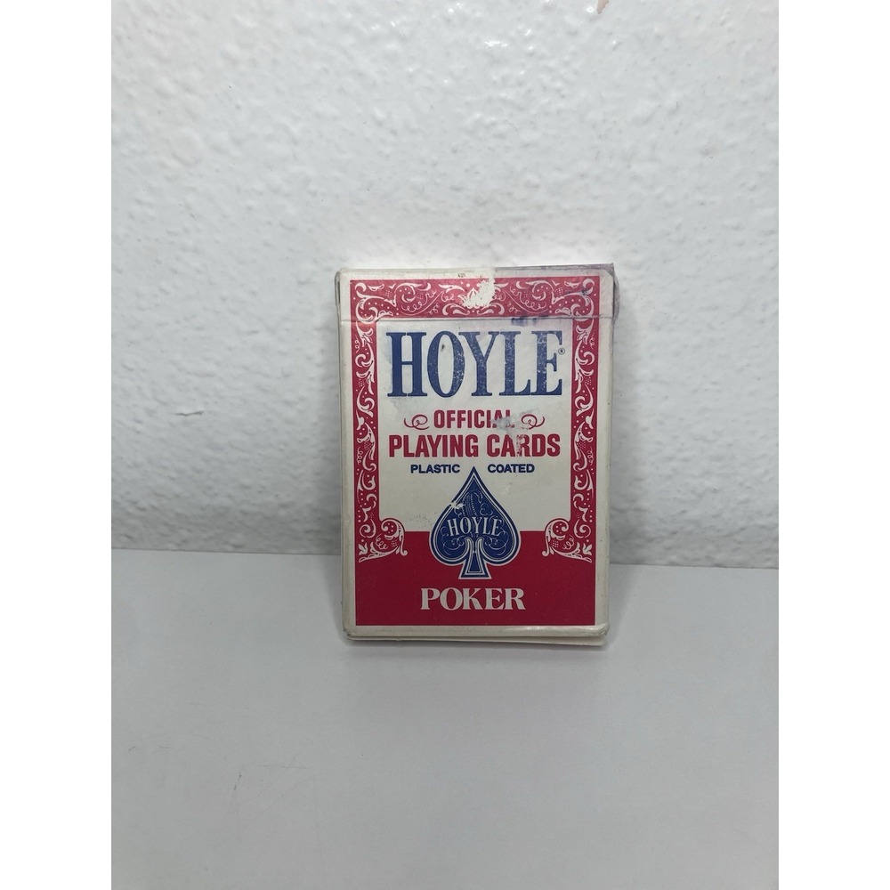 Vintage 1983 Hoyle No. 1201 Jumbo Index Playing Cards Red Back Deck Complete